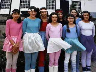 Actuación infantil en una fiesta de la Sociedad La Unión.